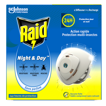 Diffuseur night&day protection mutil-insectes RAID