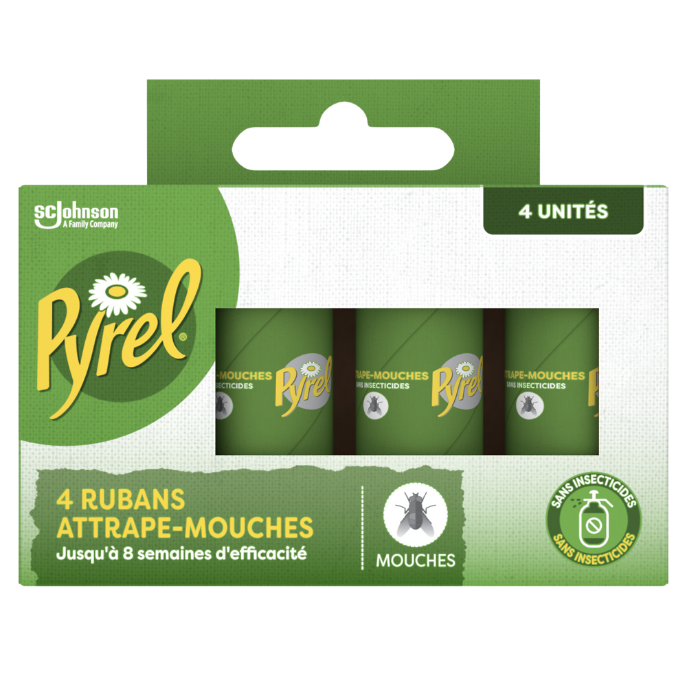 Rubans attrape mouches sans insecticides PYREL x4