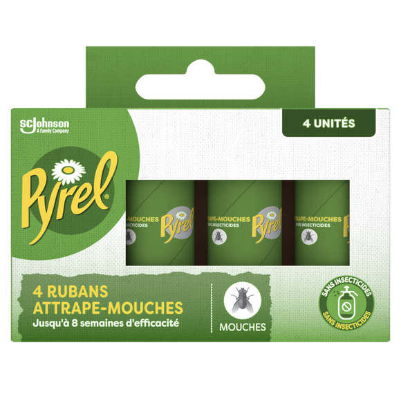 Rubans attrape mouches sans insecticides PYREL x4