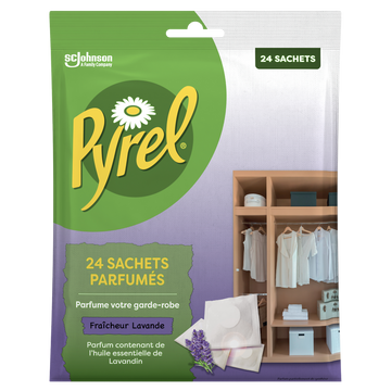 Sachets parfumés fraicheur lavande avec huile essentielle de lavandinx24 PYREL