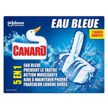 Canard WC bloc cuvette solide colorant eau bleue 5 en 1
