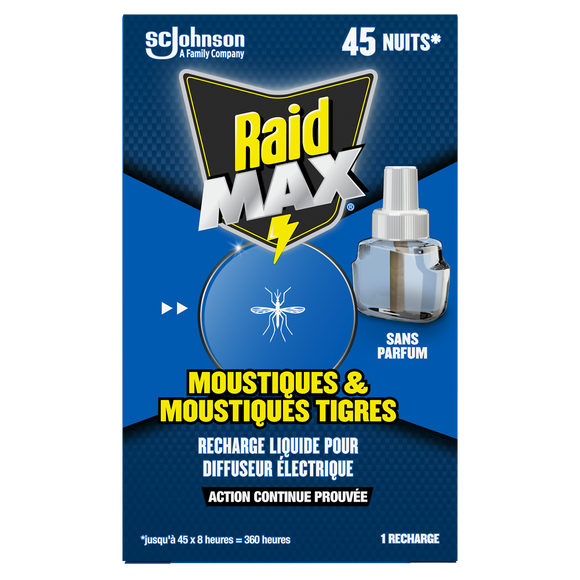 Recharge électrique RAID MAX 45NUITS TP18