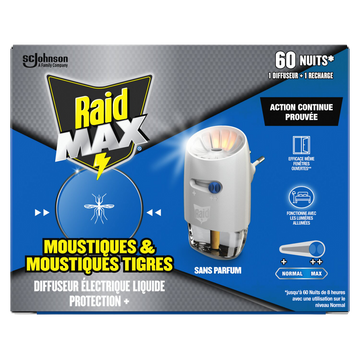 Diffuseur électrique RAID MAX 60NUITS TP18