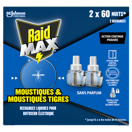 Recharge électrique liquide RAID MAX 120NUITS TP18