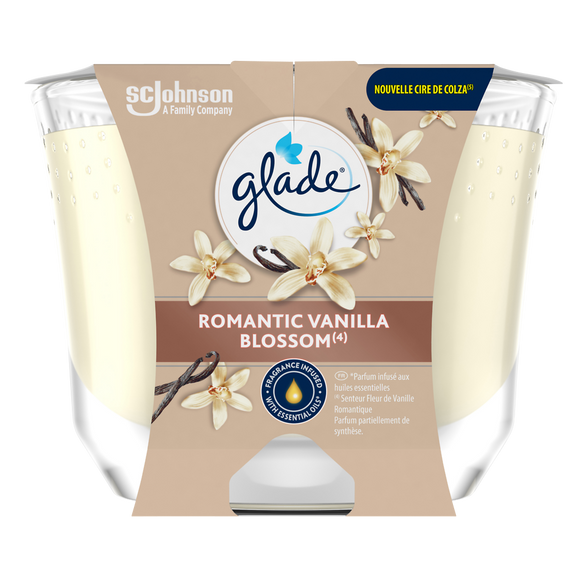 Bougie parfum d'ambiance Vanille GLADE - 204g XL