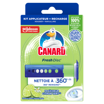 Fresh disc bloc nett.wc citron vert 1Applic.+1 Rech.CANARD
