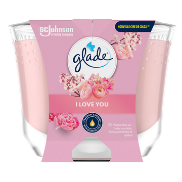 Bougie parfum d'ambiance I love you GLADE - 204g - XL