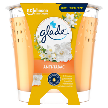 Bougie Parfum d'ambiance anti-tabac GLADE 112g