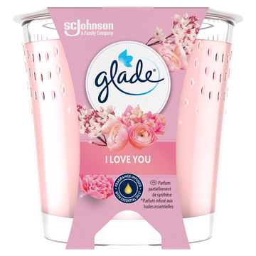 GLADE BOUGIE I LOVE YOU - sans huile de palme 112G