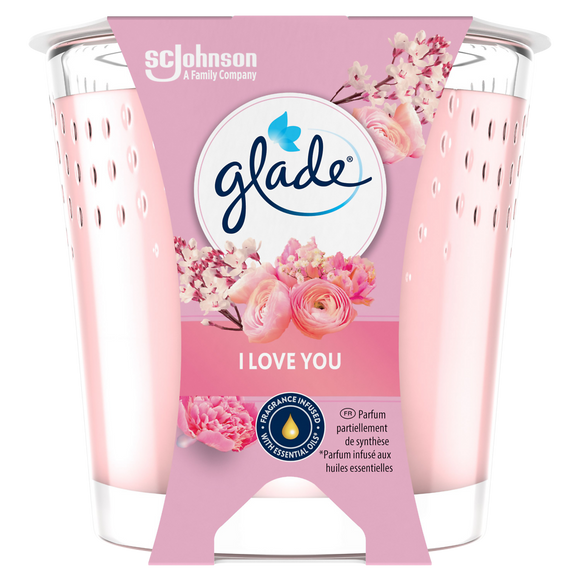 Bougie Parfum d'ambiance I love you GLADE -112g