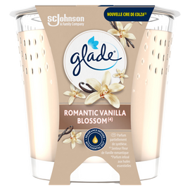 GLADE BOUGIE ROMANTIC VANILLA BLOSSOM - sans huile de palme