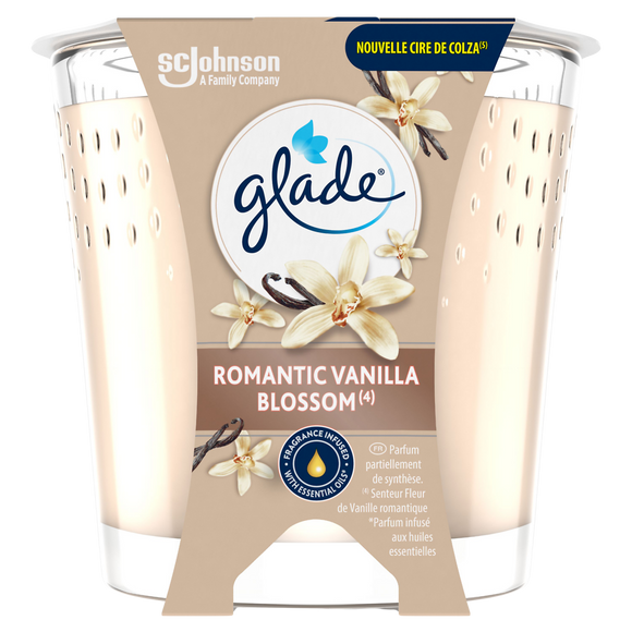 Bougie Parfum d'ambiance romantic vanilla blossom GLADE