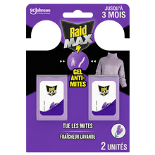 RAID MAX anti-mites gel lavande X2 TP18