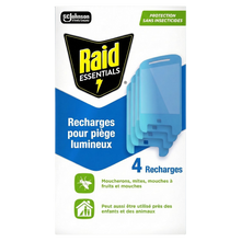 Recharges pièges lumineux RAID ESSENTIALS x4