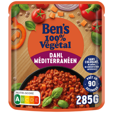 Plat cuisiné sauce micro-ondable Dahl Méditerranéen BEN'S ORIGINAL 285g