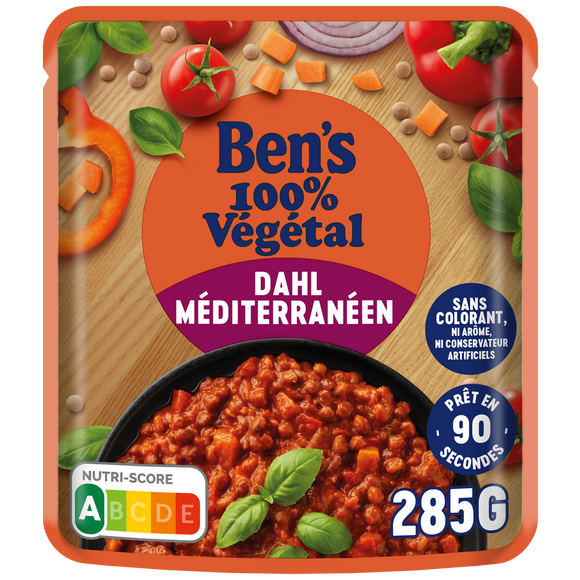 Plat cuisiné sauce micro-ondable Dahl Méditerranéen BEN'S ORIGINAL 285g