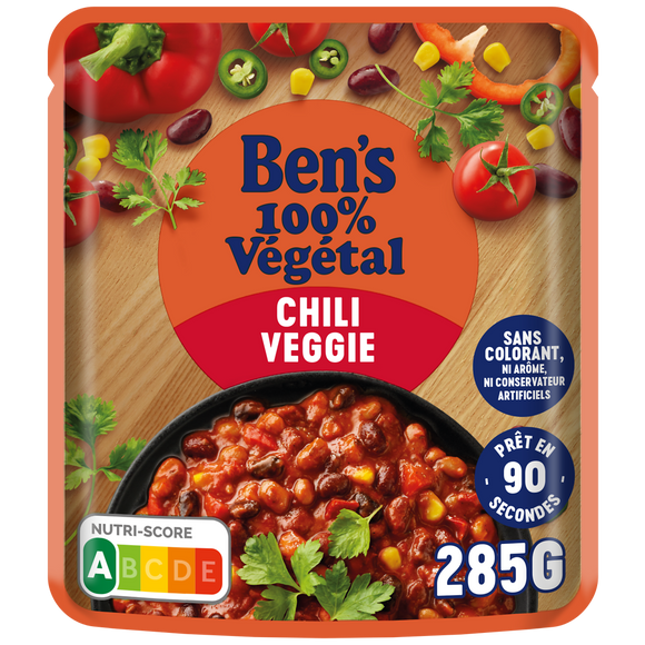 Plat cuisiné sauce micro-ondable Chili Veggie BEN'S ORIGINAL 285g