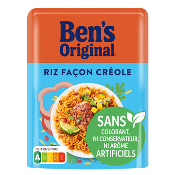 Riz micro-ondable façon Créole 2min BEN'S ORIGINAL 220g