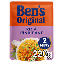 Riz cuisiné à l'Indienne express 2min BEN'S ORIGINAL - Sachet micro-ondable 220g