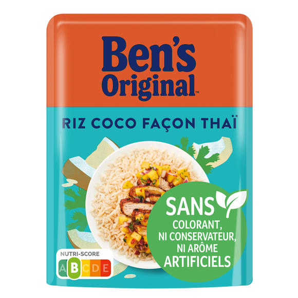Riz micro-ondable à la Coco façon Thaï 2min BEN'S ORIGINAL 220g