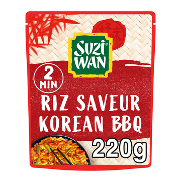 Riz saveur Korean barbecue Micro Ondable SUZIWAN 220g