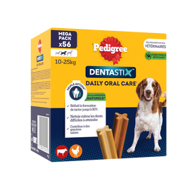 Bâtonnets à mâcher moyen chien Dentastix PEDIGREE x56 - 1440g