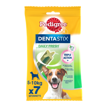 Bâtonnets à mâcher petit chien Dentastix Fresh PEDIGREE x7 - 110g