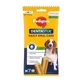 Bâtonnets à mâcher moyen chien Dentastix PEDIGREE x7 - 180g