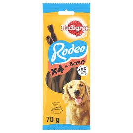 Friandises chien récompenses Rodeo au boeuf PEDIGREE x4 - 70g