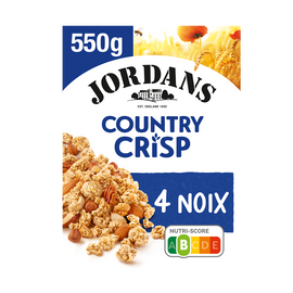 Céréales Country Crisp riche en 4 noix JORDANS, 550g