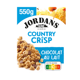 Céréales Country Crisp au chocolat au lait JORDANS, 550g