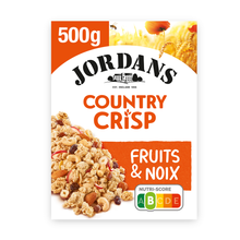 Céréales country crisp fruits et noix JORDANS, paquet de 500g