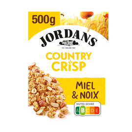 Céréales country crisp miel & noix JORDANS 500g