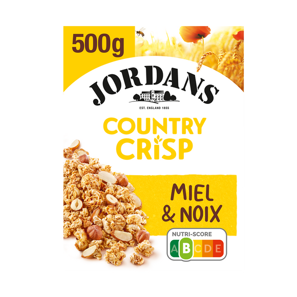Céréales country crisp miel & noix JORDANS 500g