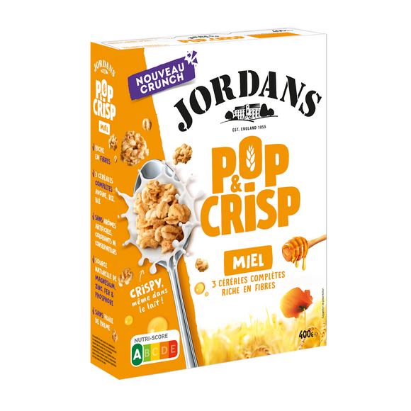 Céréales POP & CRISP MIEL Jordans 400g