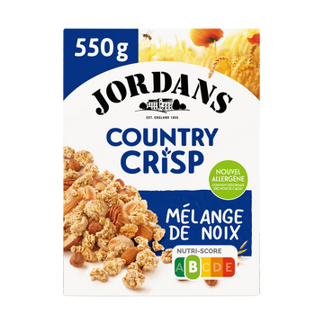 Céréales country crisp mélange de noix JORDANS 550g