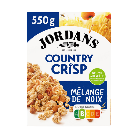 Céréales country crisp mélange de noix JORDANS 550g