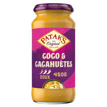 Sauce peanuts and coconut PATAK'S bocal 450g