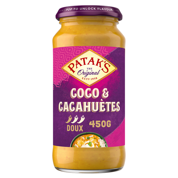 Sauce peanuts and coconut PATAK'S bocal 450g