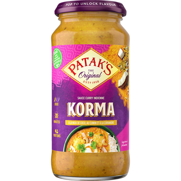 Sauce korma PATAK'S 450g