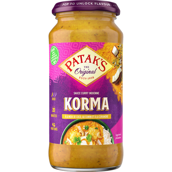 Sauce korma PATAK'S 450g