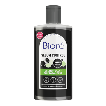 Gel nettoyant au charbon BIORE, 200ml