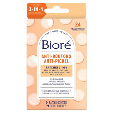 Patch 3 en 1 anti-boutons BIORÉ x24