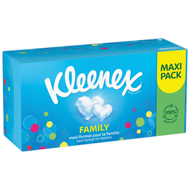 Mouchoirs family boîte KLEENEX lot 2x128