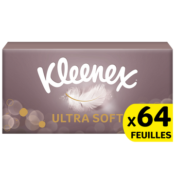 Mouchoirs ultra soft KLEENEX boîte x64