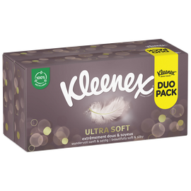 Mouchoirs ultra soft boîte KLEENEX lot 2x64