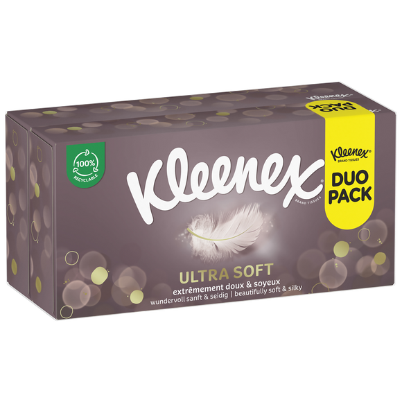 Mouchoirs ultra soft boîte KLEENEX lot 2x64