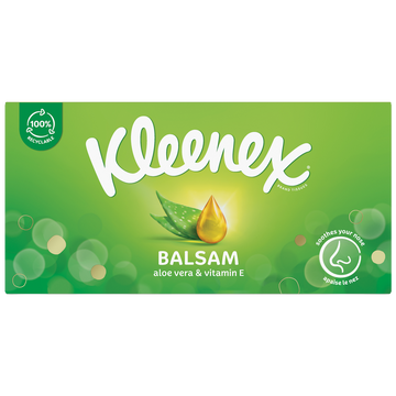 Mouchoirs balsam KLEENEX boîte x64