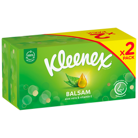 Mouchoirs balsam boîte KLEENEX lot 2x64