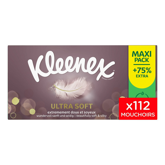Kleenex Mouchoirs Maxi-Pack Ultrasoft x112